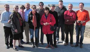 Our two families in Arromanches on april 15, 2011 -  Seconde-Guerre-Mondiale.com